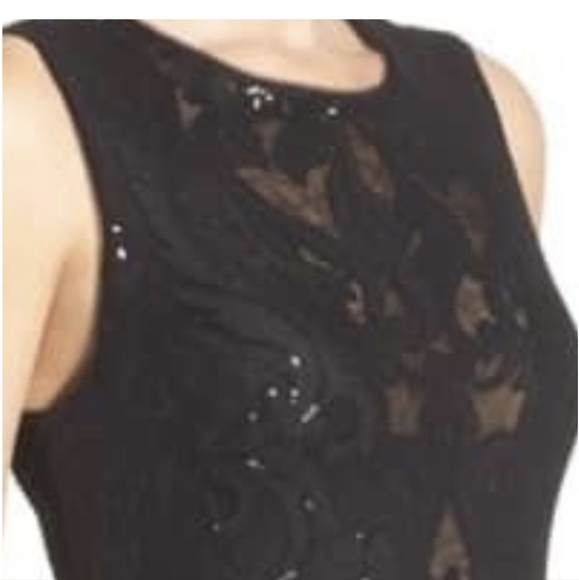 Vera Wang Dress NWT formal black sequin mermaid gown dress 4 - Picture 5 of 15